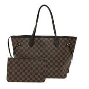 Louis Vuitton Neverfull Damier Ebene Brown Tote Bag